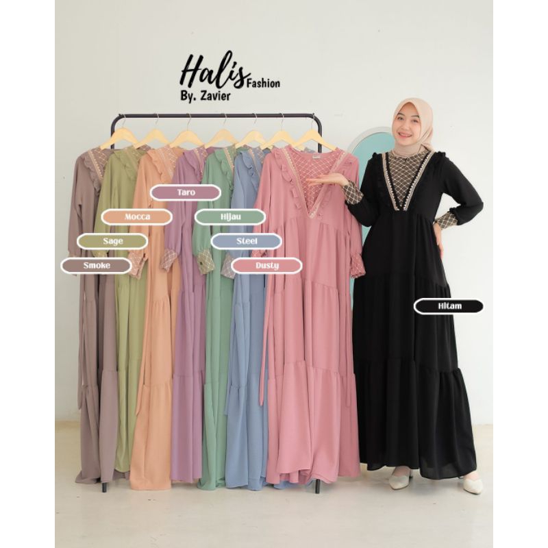 Gamis Brukat Halis Fashion | Gamis Brukat All Over by Halis Fashion | Gamis Halis Fashion