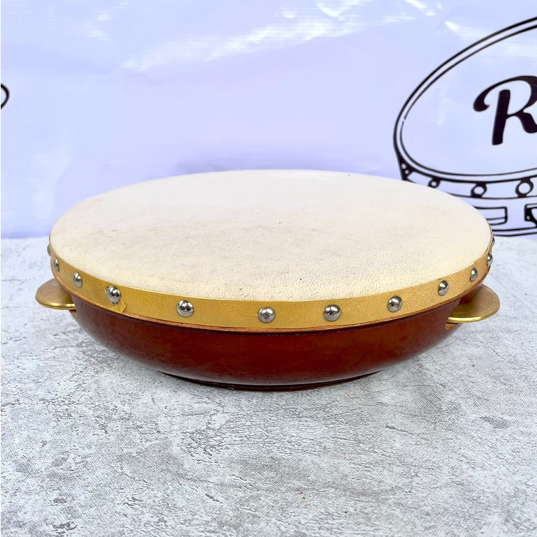 Rebana Hadroh Kayu Mahoni Satu Set Bas Banjari