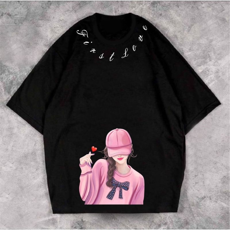 Kaos Oversize Wanita Girl Fashion