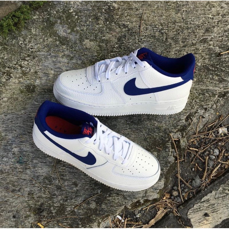 NIKE AIR FORCE 1 WHITE DEEP ROYAL BLUE GS