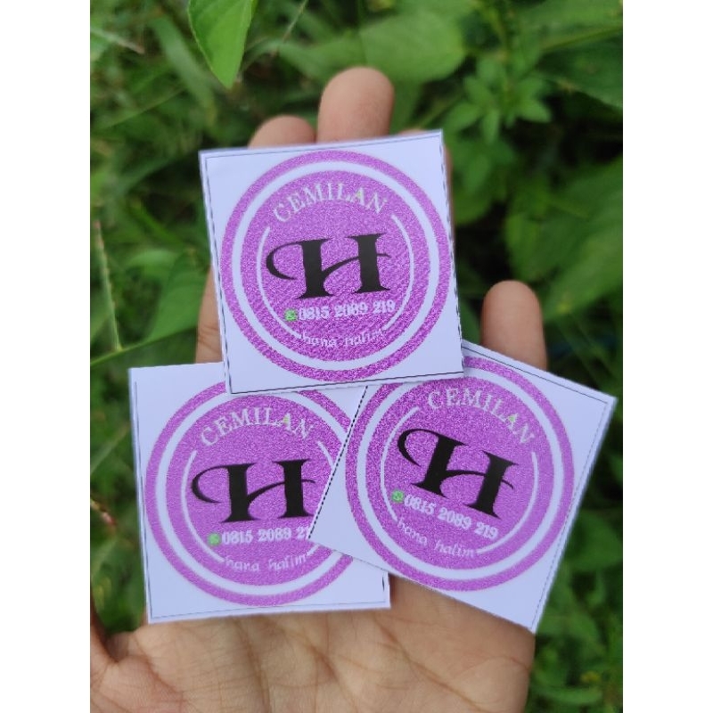 

stiker logo olshop bisa req sesuai keinginan isi 105lembar