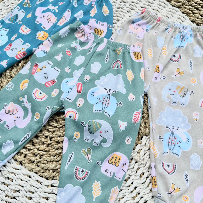 3 PCS Celana Bayi Panjang Celana Bayi Baru Lahir Celana bayi Newborn Celana Bayi Fullprint SNI DNW BABY