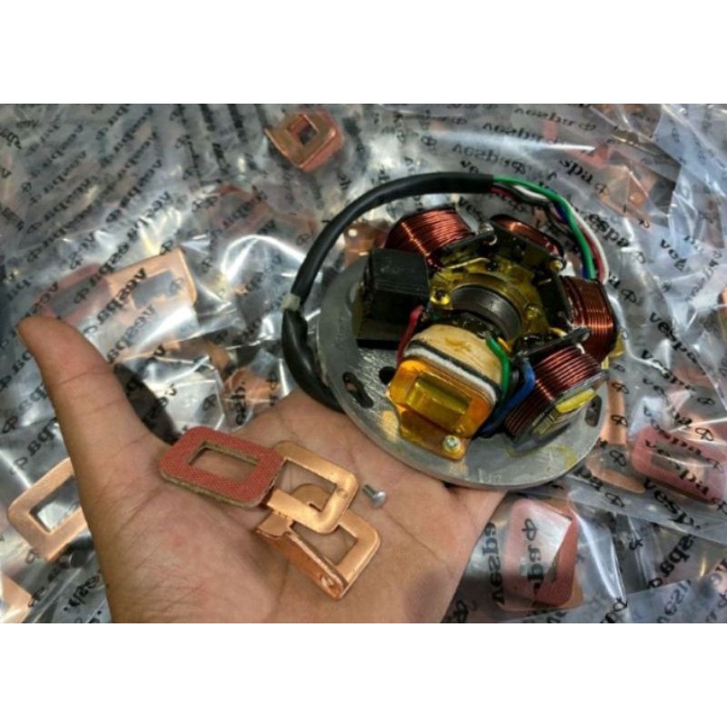 Pendingin spul vespa plat paking spul Lengkap