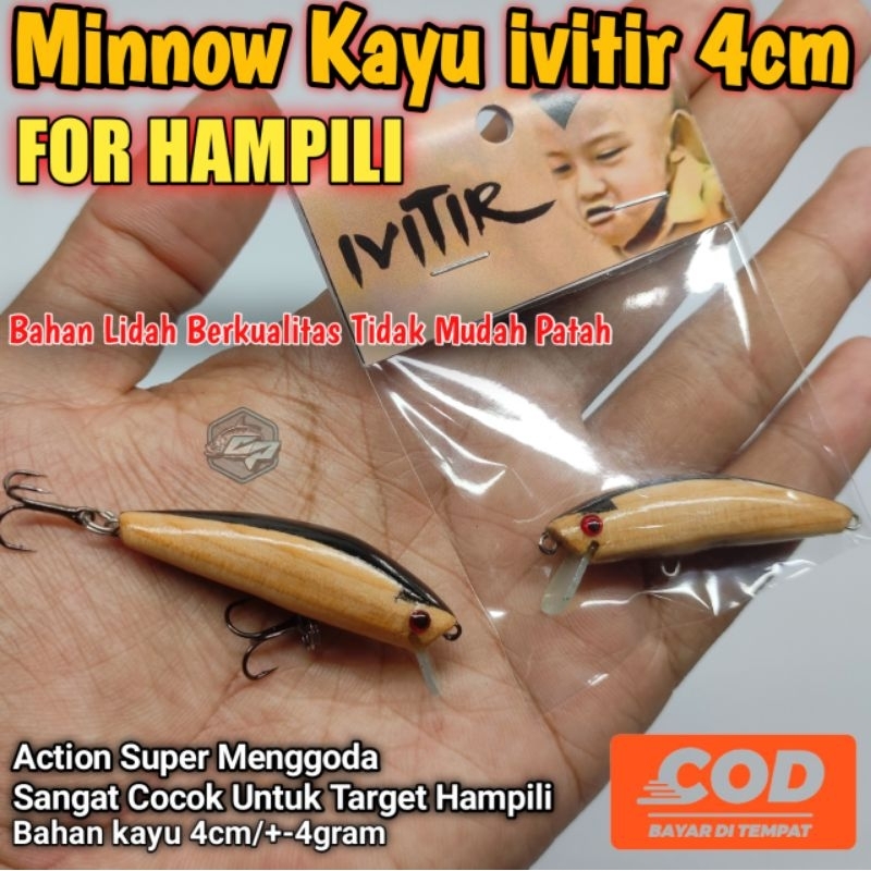 Minnow ivitir / Minnow Avatar 4cm / Minow Kayu