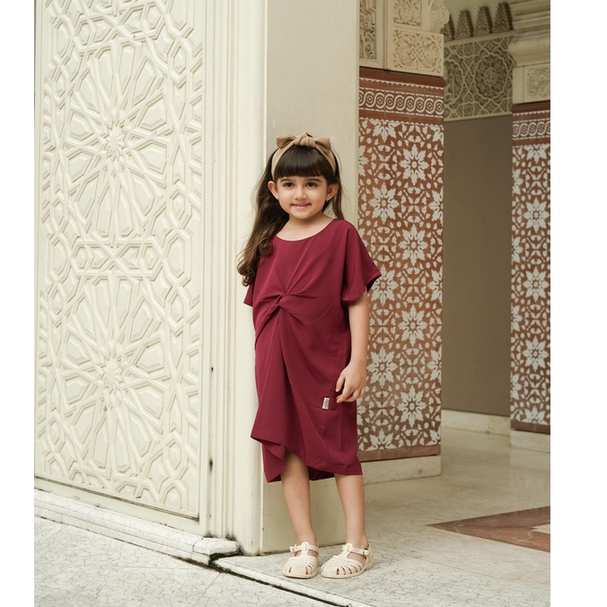 [RAMADHAN CLEARANCE SALE] Nice Kids - Kaftan Dress Terusan Anak Perempuan (Pakaian Muslim Lebaran Anak Perempuan 1-4 Tahun)