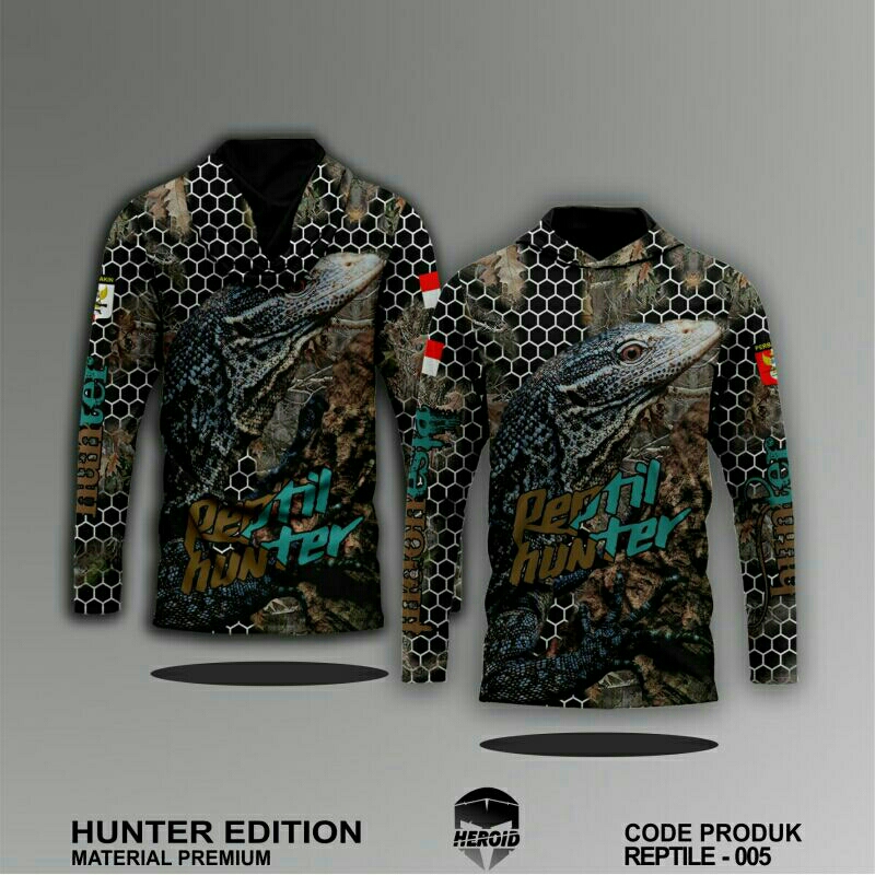 Baju Kamuflase Hunting Camo dan Kaos Berburu Lengan Panjang Camo untuk Pria - Baju Camo Boar Hunter 