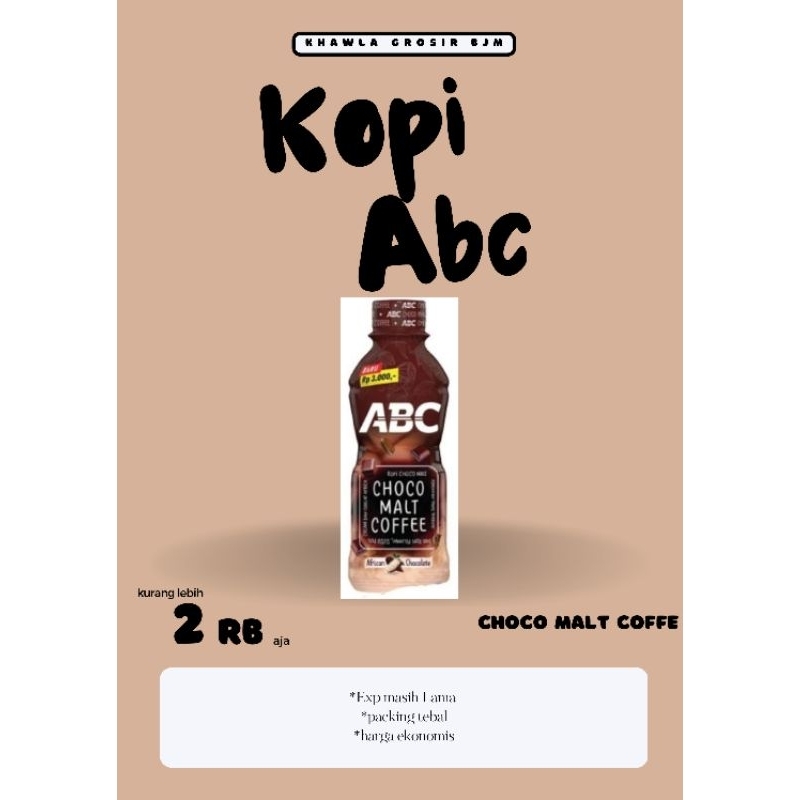 

ABC Choco Malt Coffee 200ML - Kopi - Coffe - Abc