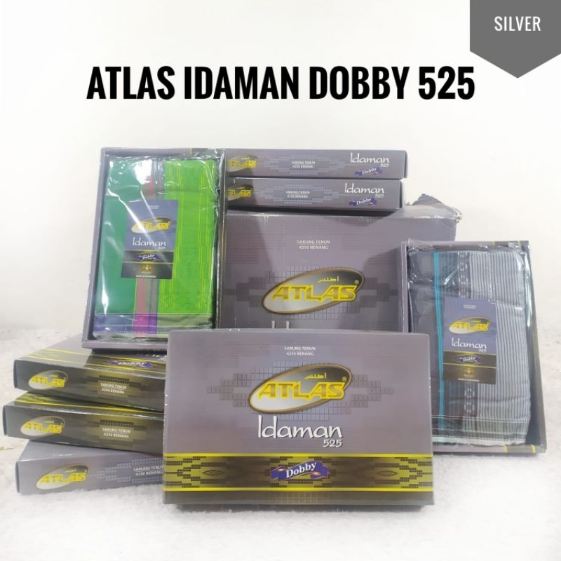 Sarung Atlas Idaman Dobby 525 Silver Ecer Grosir SN