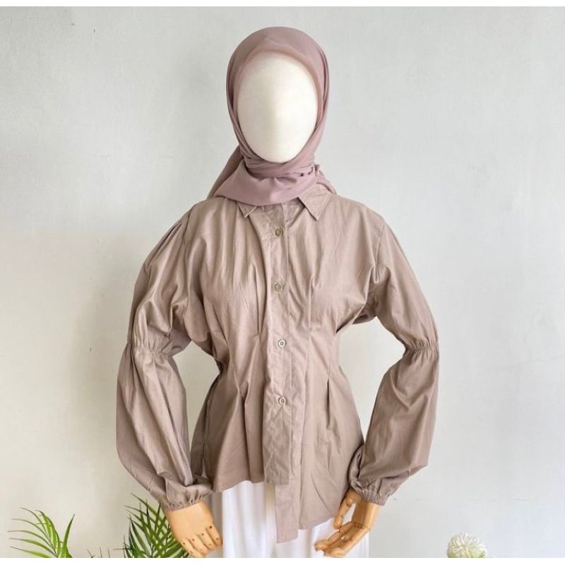 Blouse Poplin Asimetris / Baju Atasan Wanita