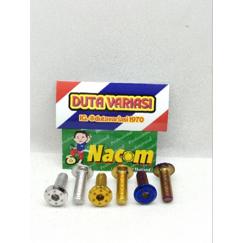 NACOM DV BAUT STANLES MODEL TITIK   DRAT 12*2.5 CM ( M8*25 )