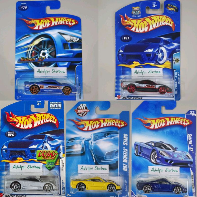 hotwheels hot wheels saleen salen salin S7 S 7 2008 all stars akta roll patrol police pursuit squad 