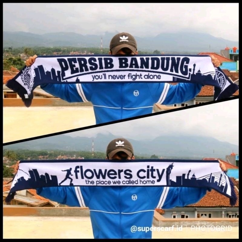 Pabrikradjoet Syal Scarf Persib Bandung Flowers City 14get Digital