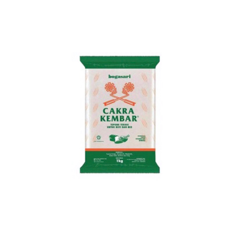 

Bogasari Tepung Terigu Cakra Kembar 1KG