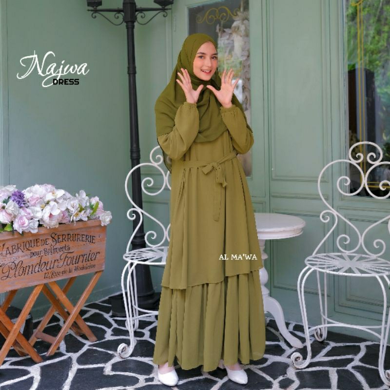 Gamis malaysia syar'i ceruti two piece