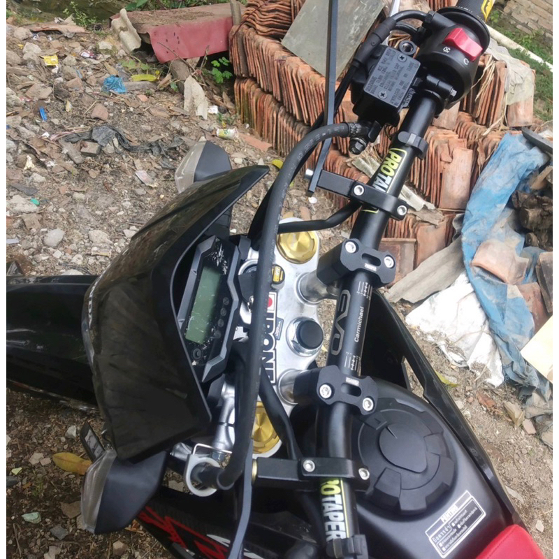 Stang Fatbar protaper EVO LOW Plus Raiser stang Original Vixion CB 150 R Klx nmax X ride matic universal