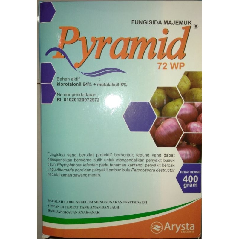 FUNGISIDA MAJEMUK PYRAMID 72 WP 400 GRAM