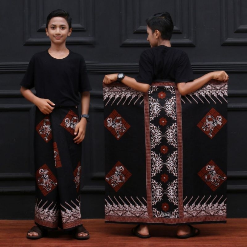 Sarung Batik Anak | Sarung Batik Wayang Kotak | Sarung Batik Untuk Anak Remaja | Sarung Batik Goyor 