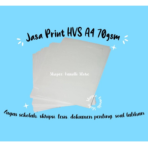 

Jasa Print HVS A4 70gsm (tidak PO)