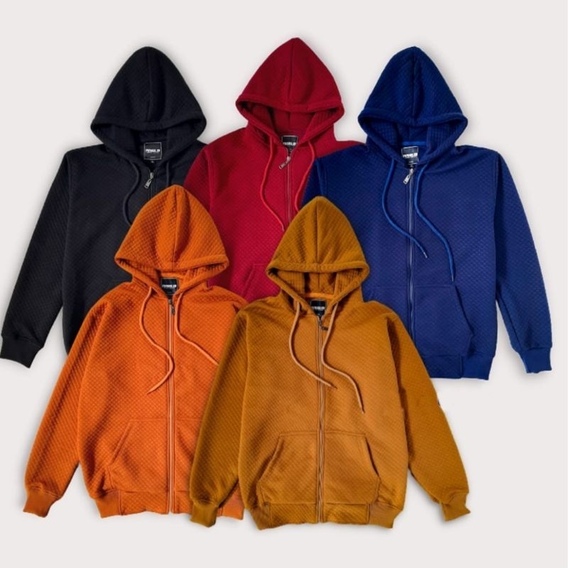 SWEATER HOODIE ZIPPER DIYAMON / SWEATER HOODIE / COMFY HOODIE / HOODIE POLOS / HOODIE POLOS PRIA WANITA