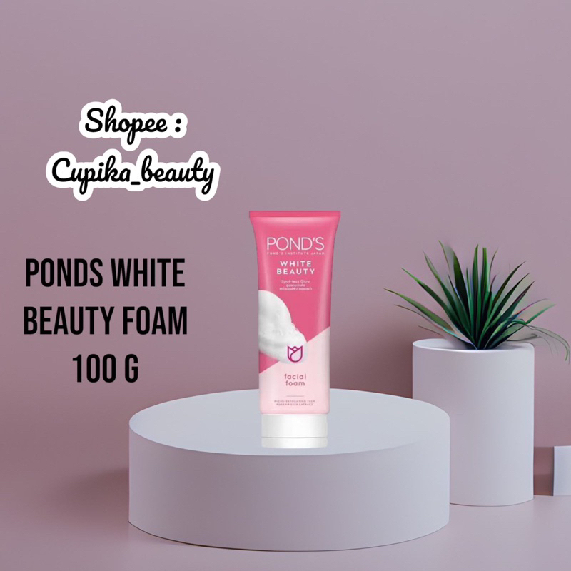 &lt;ui&gt; [ 100 gr pink ] ponds white beauty foam 100 gr || sabun wajah ponds white beauty pink 100 gr