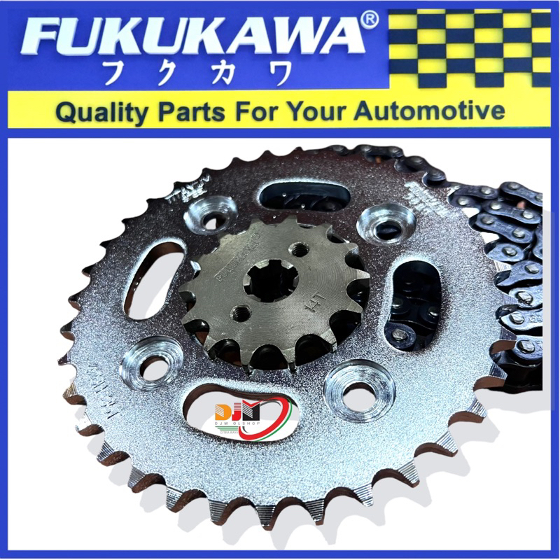 Gear Set Gir Paket Fukukawa Karisma Supra X125 KHP Rantai 428H-104L-35T-14T