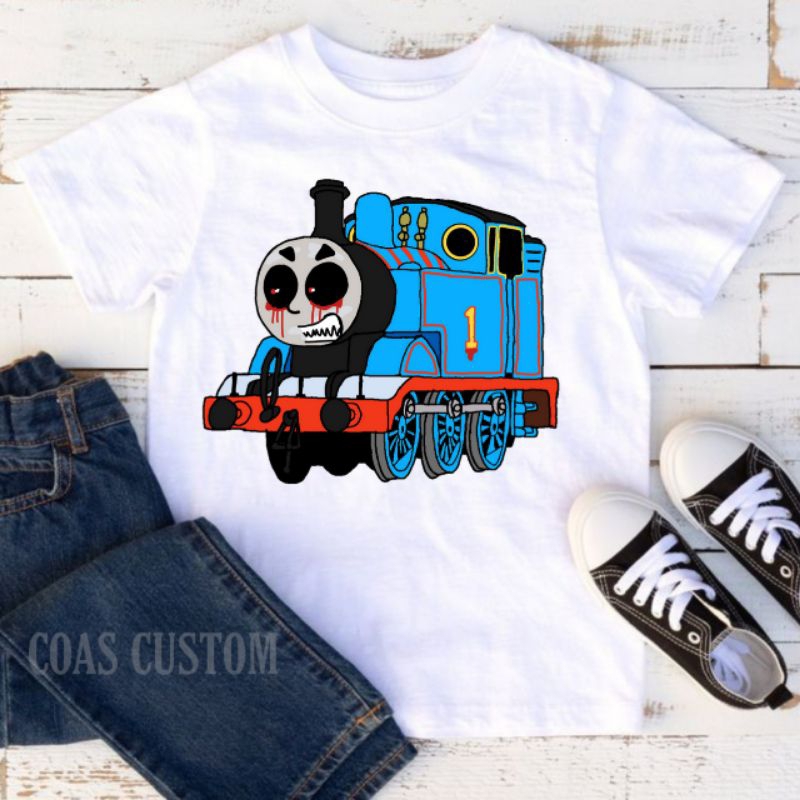 Kaos thomas exe baju anak free cetak nama