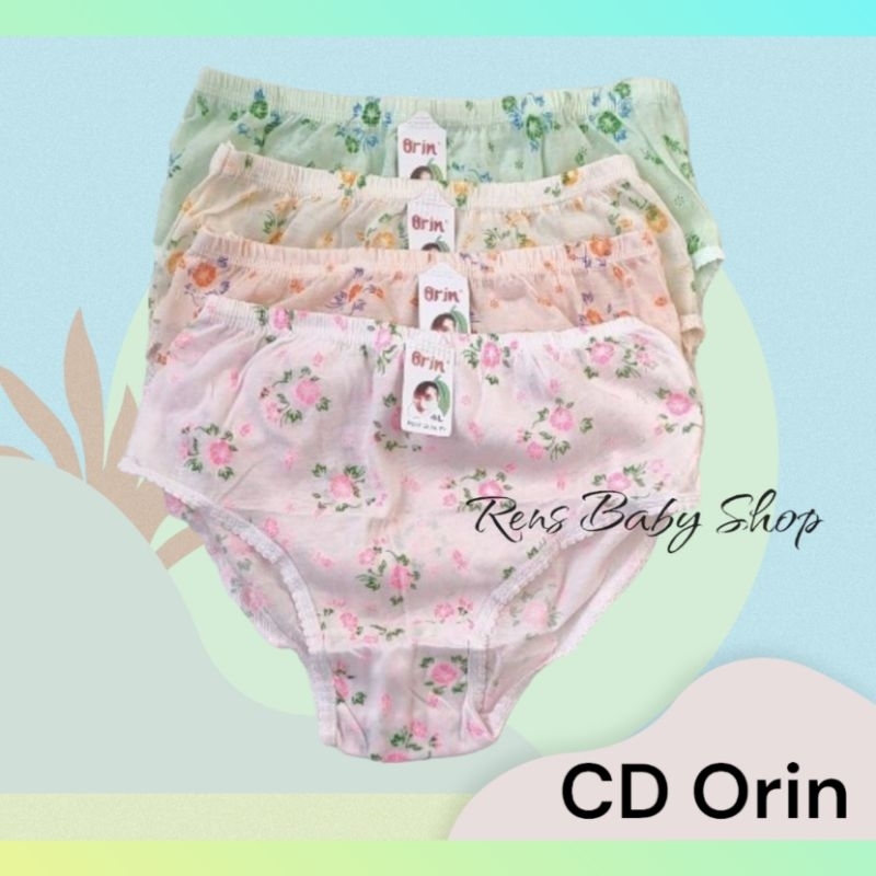 CD ORIN Celana dalam wanita anak remaja bahan katun motif bunga murah