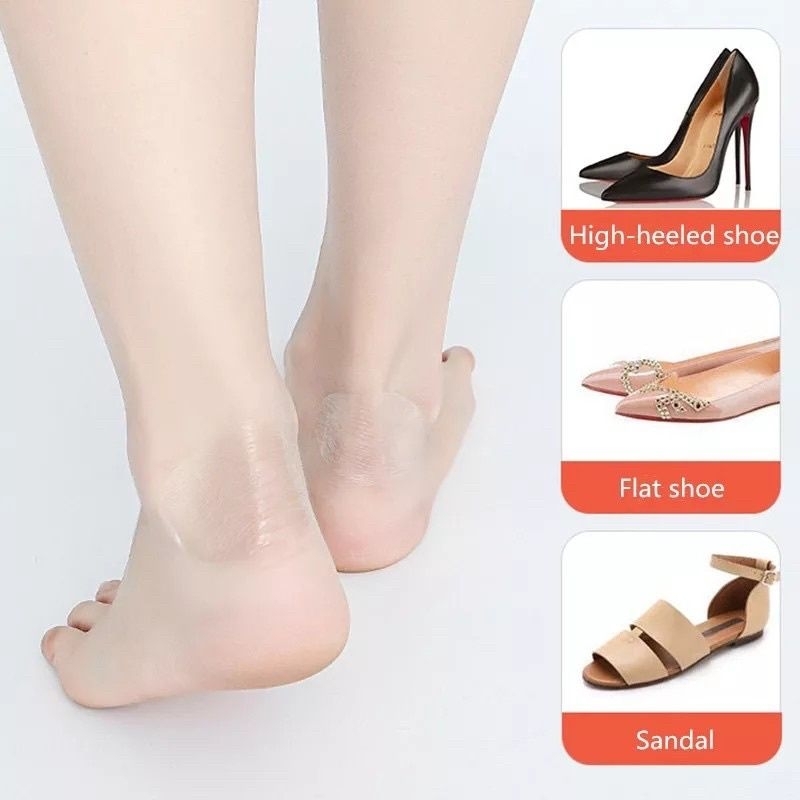 Sticker Pelindung Tumit Sepatu High Heels Protektor Jari Kaki Anti Lecet Isi 5 pcs