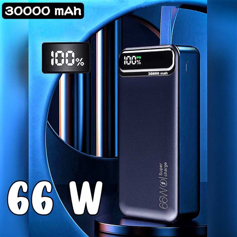 PowerBank Portable 20000mAh  30000mAh PD Power Delivery Supper Fast Charging MAX 66 Watt