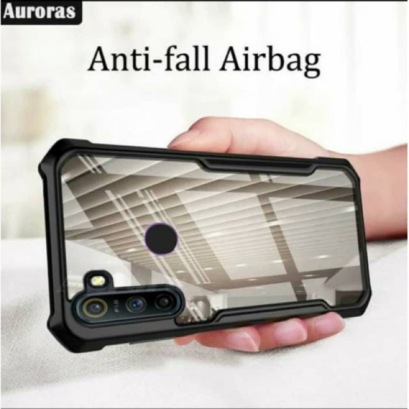 REALME C55 Fushion Case Aklirik Bening list Hitam / Fushion Case Hard Protect Camera