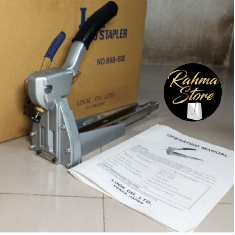

Lock Hand Stapler 15mm ORI JAPAN Alat Steples karton kardus