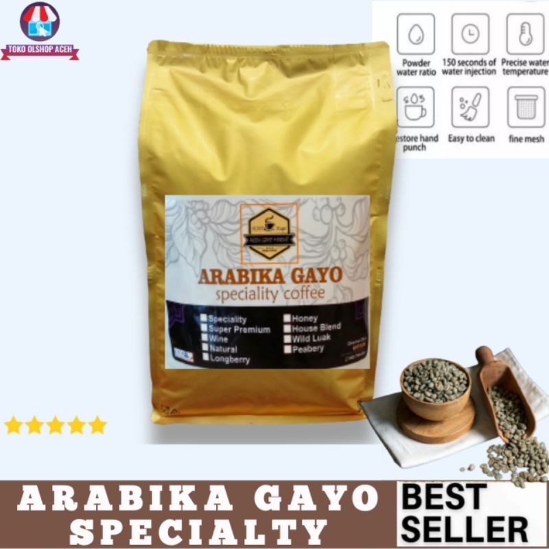 

KOPI ACEH ASLI ARABIKA GAYO SPECIALTY FULLWASS FULL WASH 500gram (roastben & bubuk).KOPI HITAM ACEH ASLI.KOPI GAJAH TERBARU.TERMURAH.TERLARIS.