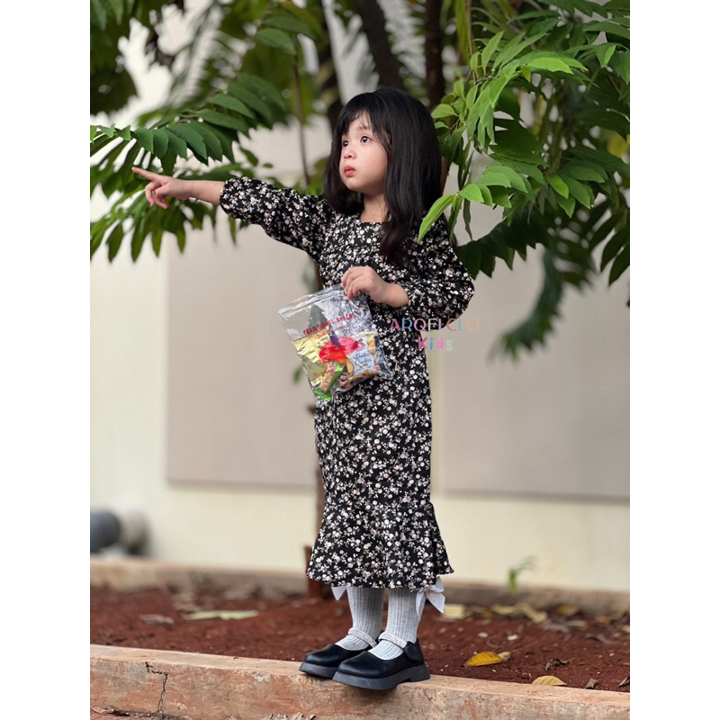 Arqelclo - Hyejin Dress For Kids - Dress Korea Anak umur 2-6tahun