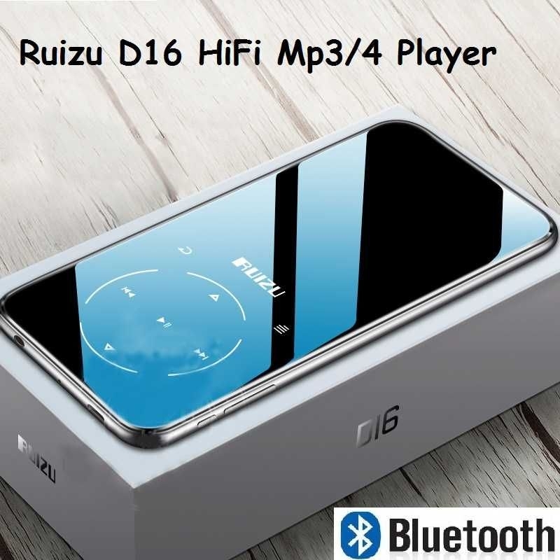 RUIZU MP3 Player Bluetooth 4.1 DAP FLAC JPG E-Book Radio FM 2.4 Inch - D16