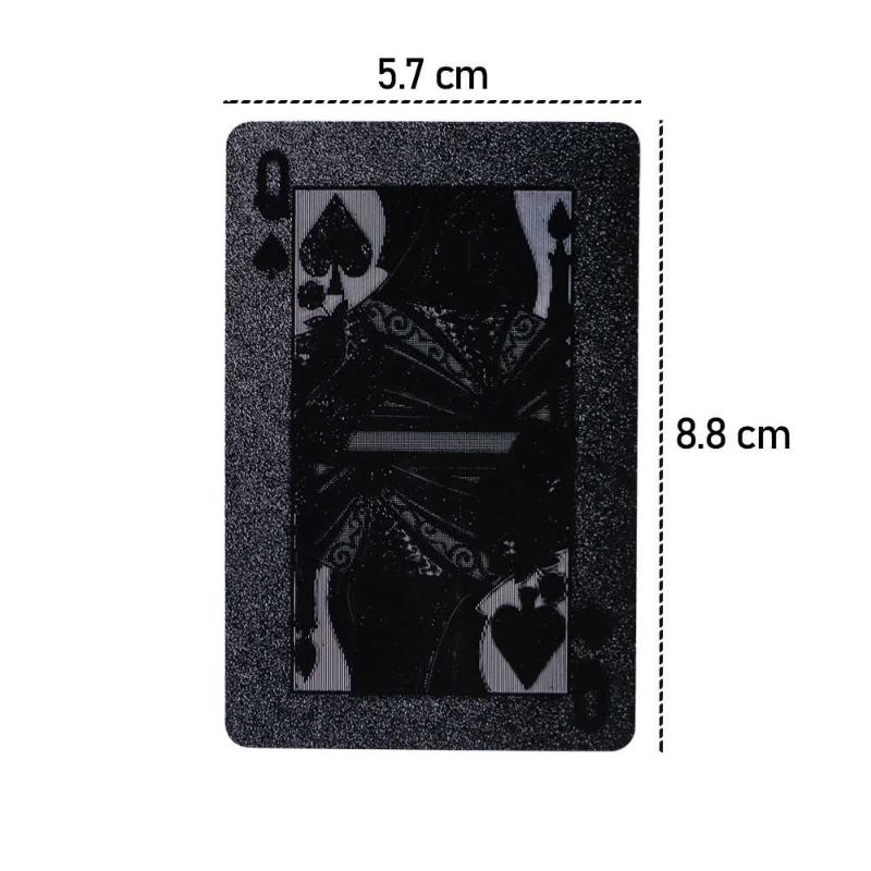 Kartu Remi Poker Bahan Lapisan Foil - TH73A Black Dollar Card