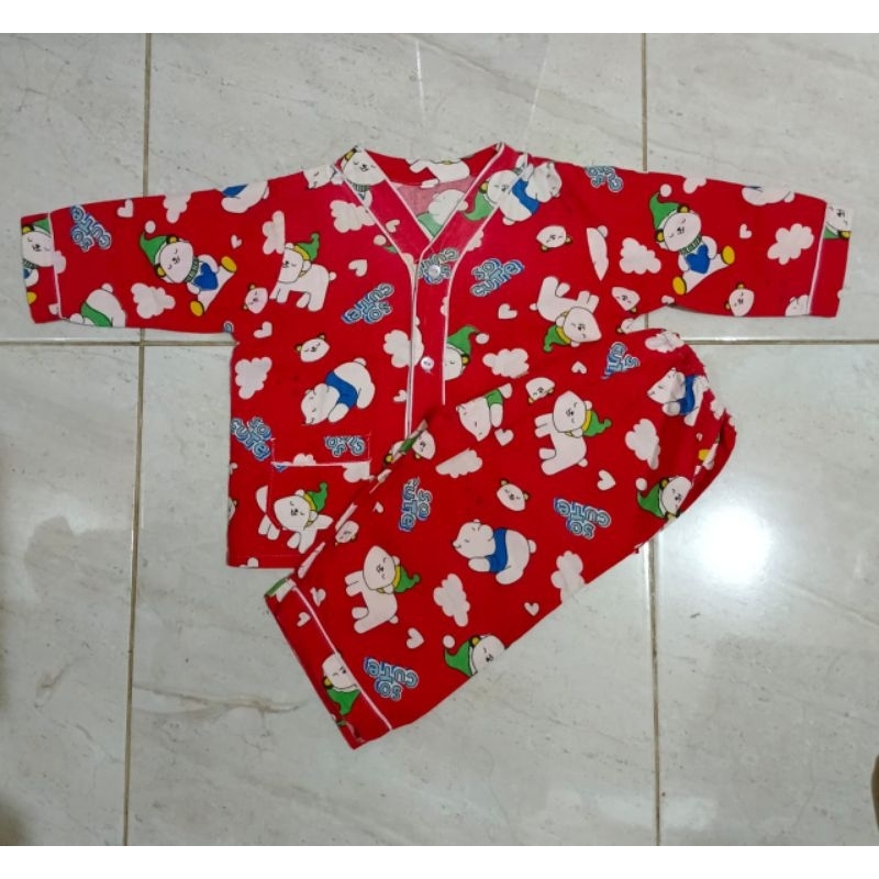 piyama bayi 0 - 12 bulan size 2