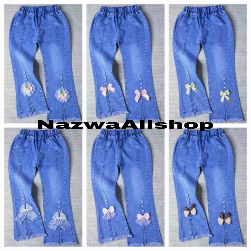 CELANA JEANS IMPORT ANAK PEREMPUAN MODEL RAWIS USIA 1-10 TAHUN / JEANS PANJANG IMPORT ANAK PEREMPUAN