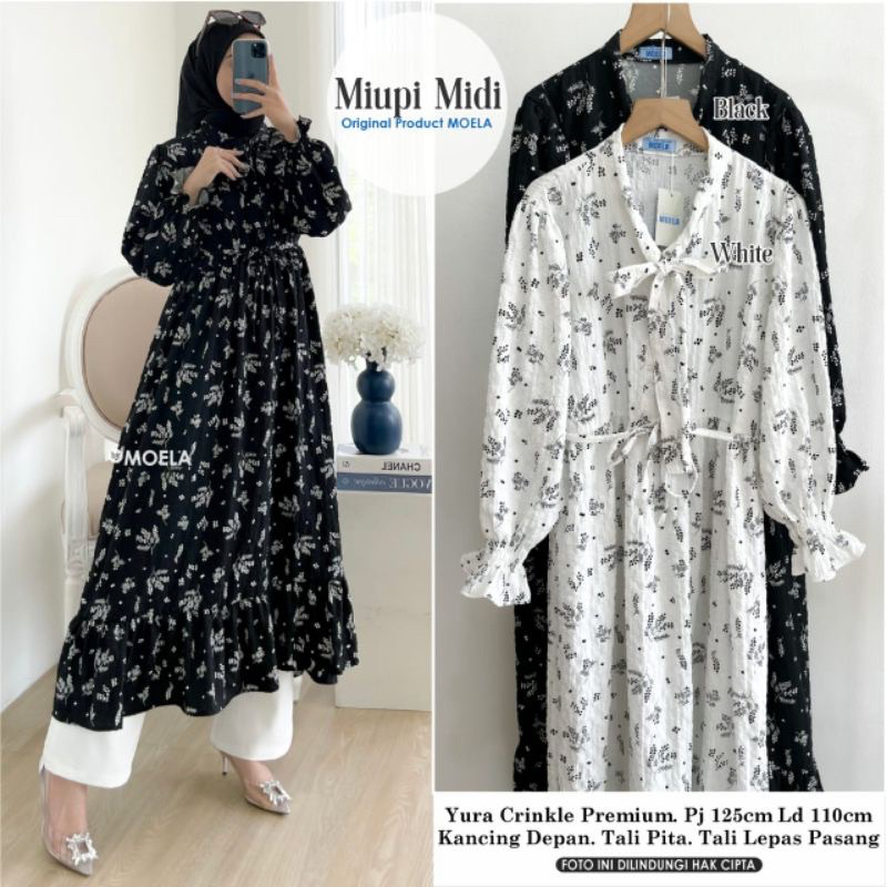 •MIDI MOTIF MOELA• Asira /Miupi midi/ tilis/ quini midi/ yelna midi/ milti dress/lalis dress/ liura 