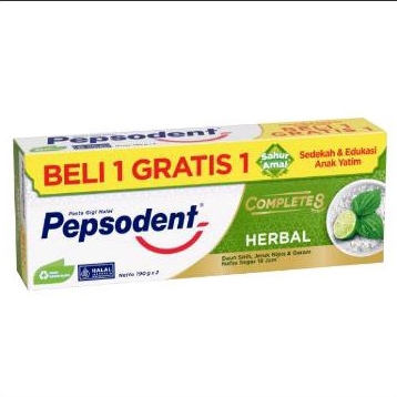 Pepsodent Herbal Complete8 190g Buy 1 get 1