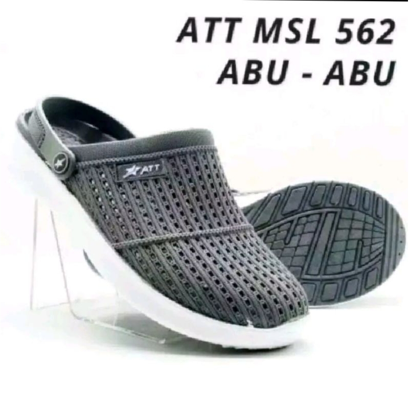 36-43 SEPATU SANDAL SLIP ON ATT pria  Sandal Karet ATT MSL 562