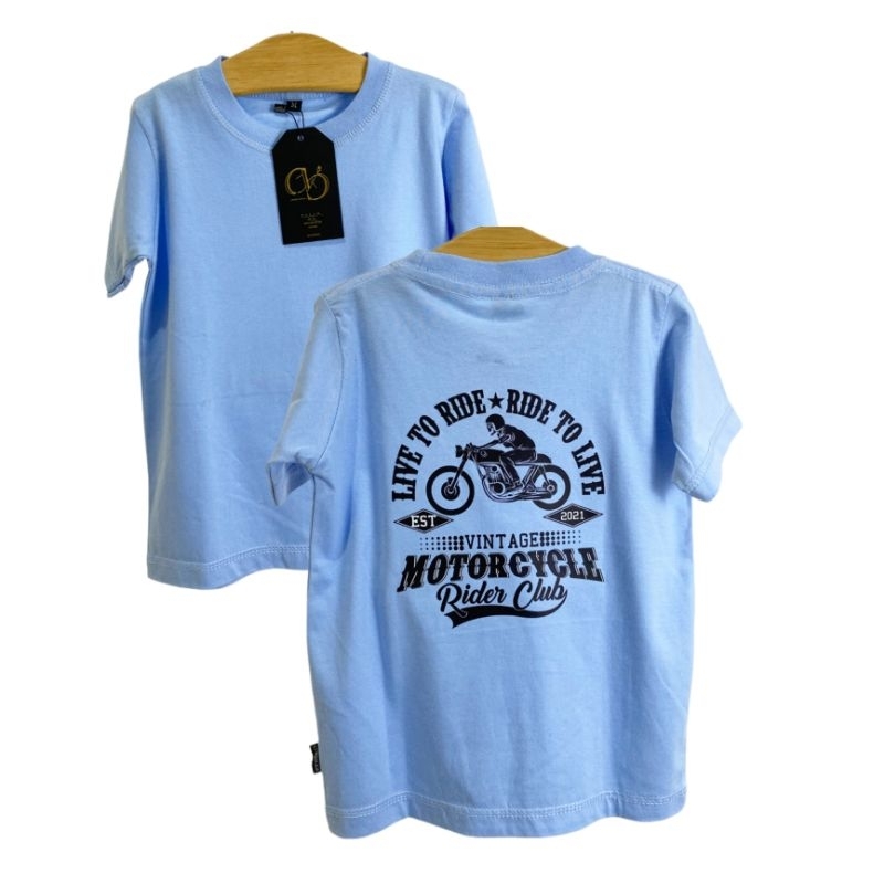 Rya.id / Kaos Distro Anak Laki-Laki Motif Motor Cicle Terbaru 2023 Lagi Hits Usia 1-14 Tahun Bahan Cotton Combed 30s Best Seller