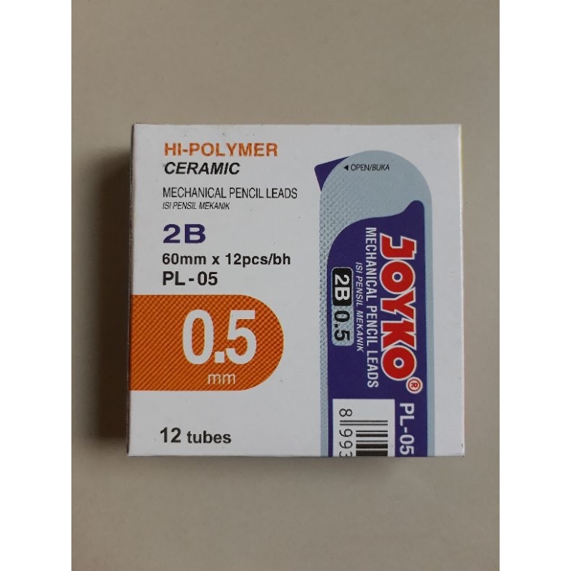 

Isi Pensil Mekanik 2B Joyko 0.5 mm ( 1pak/12tube )