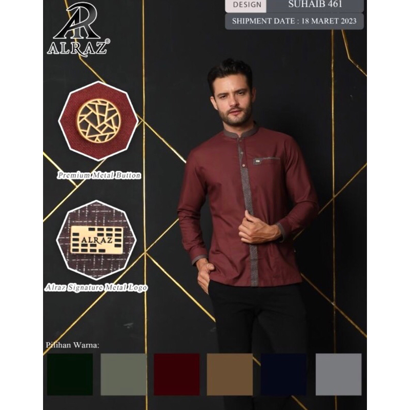 BAJU KOKO ALRAZ LENGAN PANJANG TERBARU