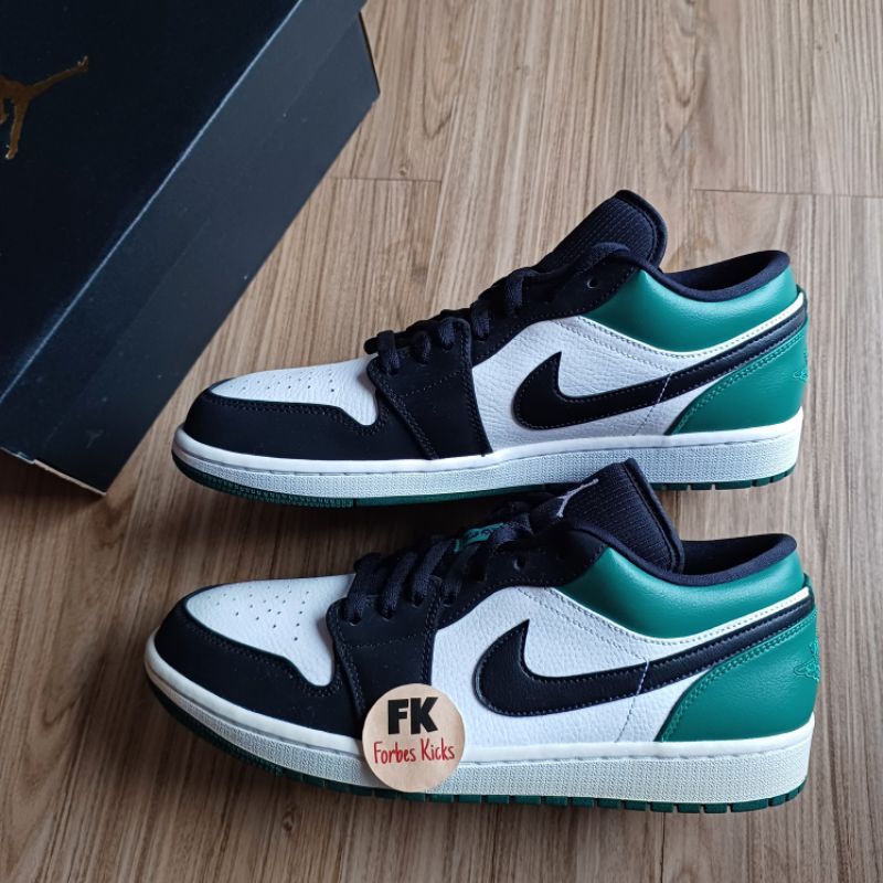 Air Jordan 1 Low Mystic Green || toe white black