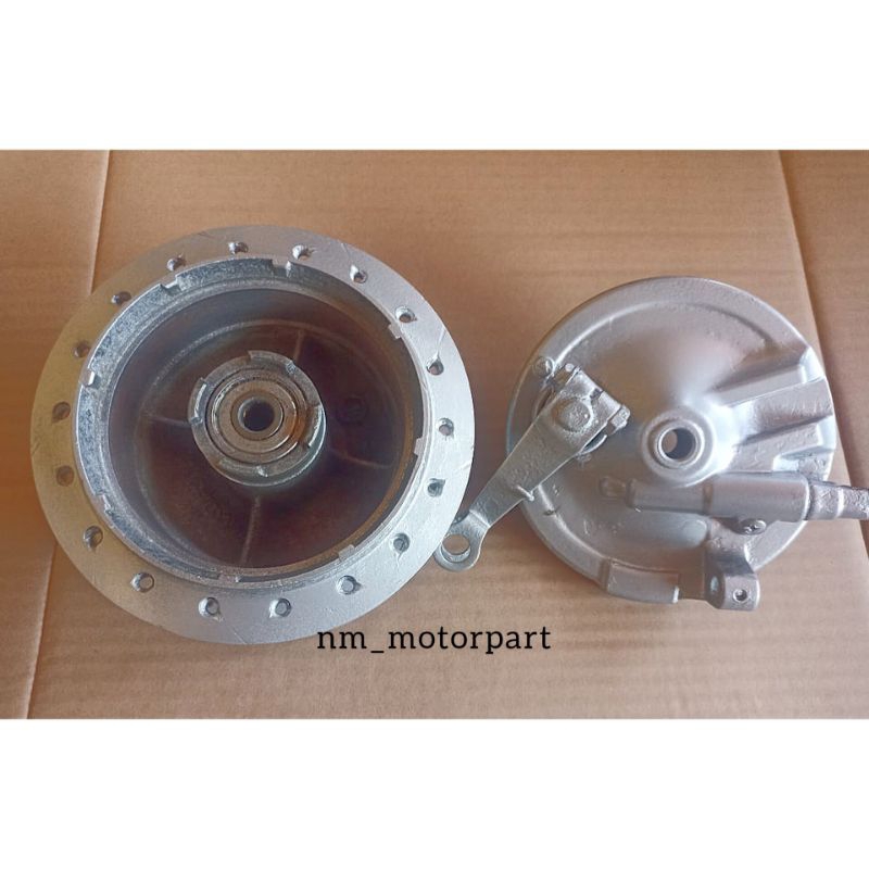 Tromol Depan Grand Set Tutup Kampas Rem Honda Astrea Grand Bekas Original Copotan Motor