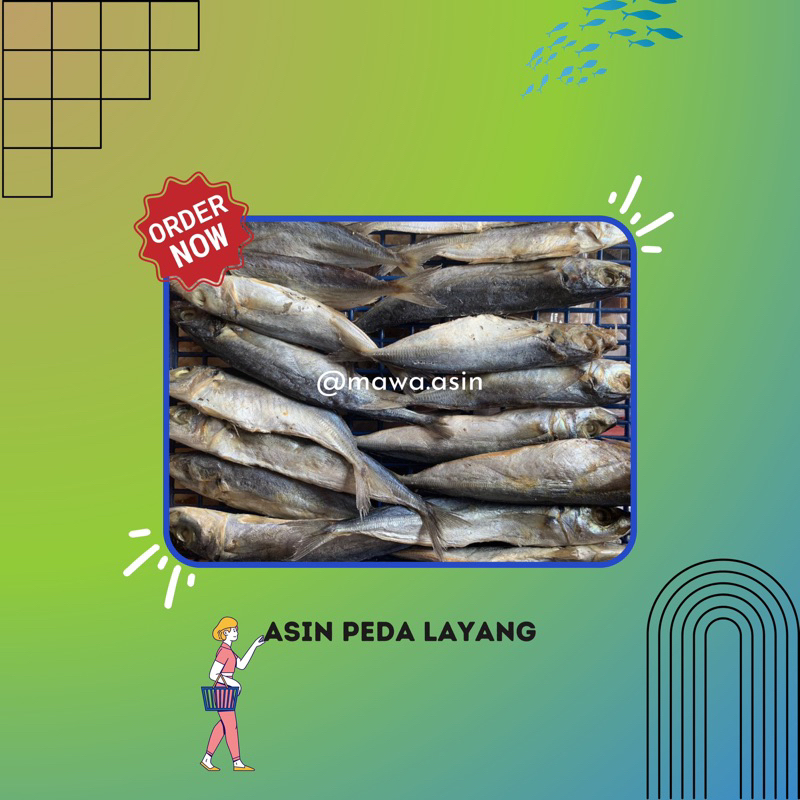 

Asin Peda Layang Mawa.Asin 250gram