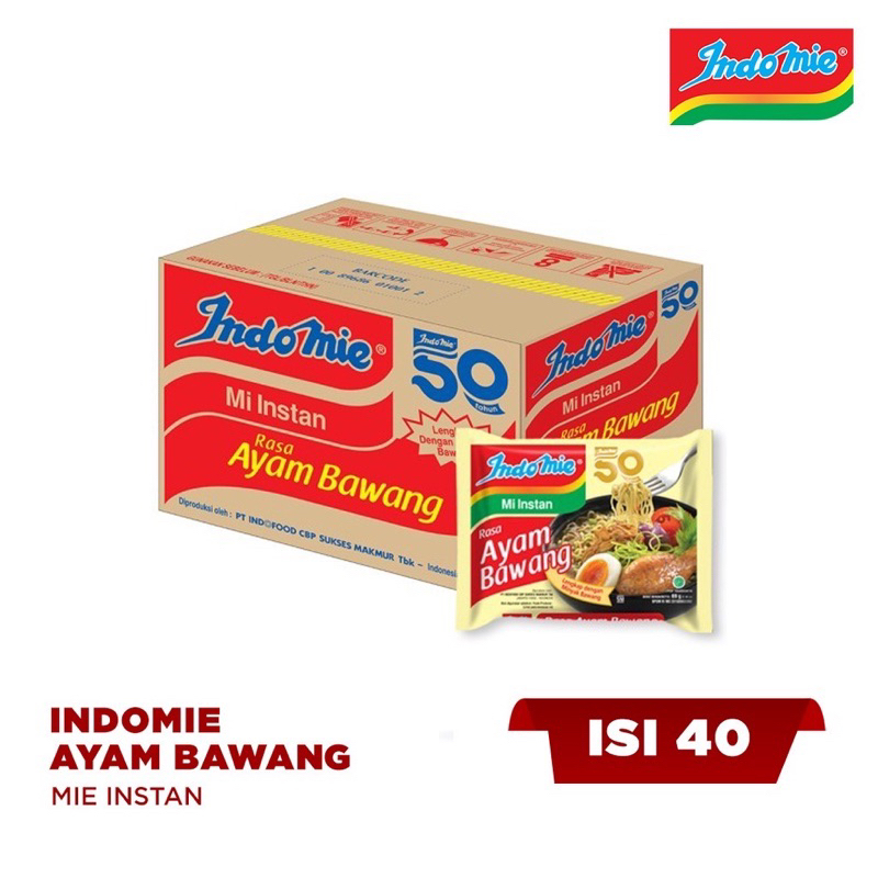 

INDOMIE AYAM BAWANG SEDUS ISI 40
