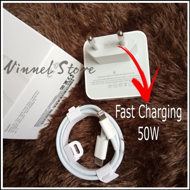 Charger Iph 35W Fast Charging iph 14 promax / Dual Port USB-C to Lightning