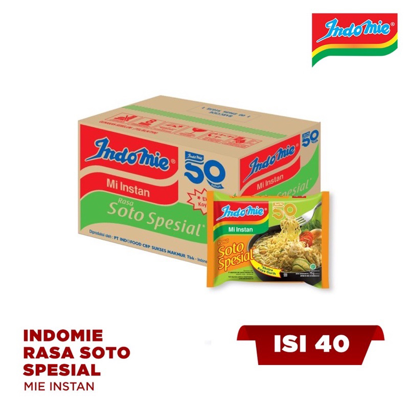 

INDOMIE SOTO SPESIAL SEDUS ISI 40