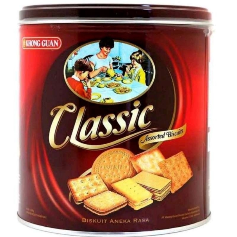 

Khong Guan Classic Kaleng Assorted Biscuit Biskuit 350gr Tin